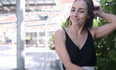 Street exposure and naked walking Bralessforever (Bitchinbubba) series of the best selection (3)