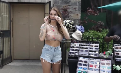 街头露出与裸行Bralessforever(Bitchinbubba)系列极品甄选(10)