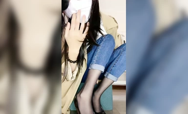 Anchor [Office Leg Controller] Big Breasts, Long Legs, Sexy Butt, Tempting High Heels and Stockings, Great Body (1)