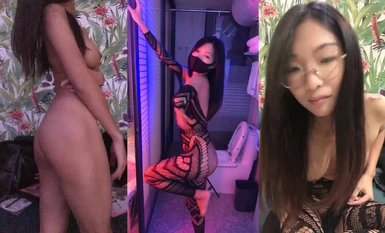 The bitch with contrasting glasses [Jumping Snake] has a devilish figure and dances naked passionately, making me want to masturbate (6)