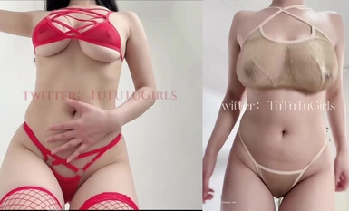 Taobao underwear model with big butt, beautiful pussy and big breasts [I'mNina] latest breast shaking and masturbation 2024 latest collection (8)