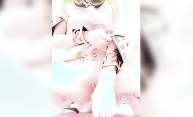 Twitter The ultimate contrast loli Xiaoling-chan (Nai-chan) self-touching and inserting the BB into her vagina with three super pink and tender BBs 01X.LJ (5)