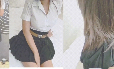 性感OL百褶裙小白領 為升值出軌公司高管，勁爆完美身材波濤胸涌，主動女上位用小穴溫暖大肉棒！