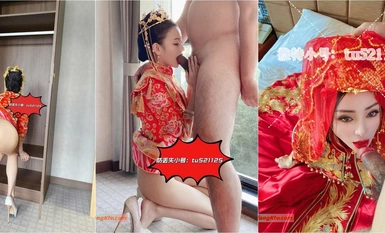 Super beautiful wedding dress, exposed face, oral sex, top contrast goddess "Tutu@tutu521125" latest telegram group private shooting, and her best friend were trained by the money owner's father, with honey waist and honey butt, creampied from behind (1)