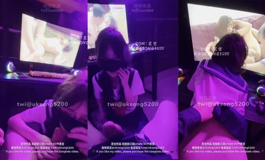 2024.7.25, the master is back, a new work of 980 yuan [DOM Black Palace] has sex in an Internet cafe, trained by a 19-year-old student girl, who can't stand it anymore (1)