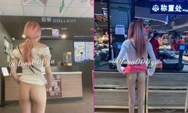 เด็กสาวที่มีรูปร่างสมบูรณ์แบบและเป็นซุปเปอร์ A บน Twitter [Luna000yu] มุ่งเน้นไปที่ฉากกลางแจ้งและเปิดเผยหีของเธออย่างกล้าหาญต่อหน้าผู้คนในสถานีรถไฟใต้ดิน สวนสนุก และซูเปอร์มาร์เก็ต