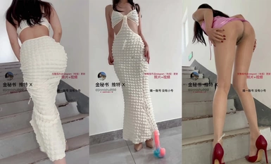 The latest September products! The best bitch on Twitter [Secretary Kim] Premium SVIP group benefits, all kinds of fun stockings, outdoor props Ziwei squirting, best friend Lily (6)