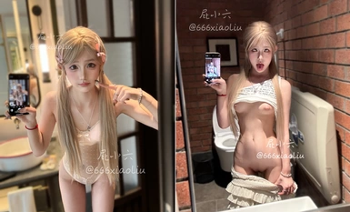 無邪気で対照的な小さな雌犬「Pui Xiaoliu」はピンクの子犬です、パパ、来てそれを主張してください〜水の上で露出しているおばあちゃんに見知らぬ男が触れるのは少し恥ずかしいです