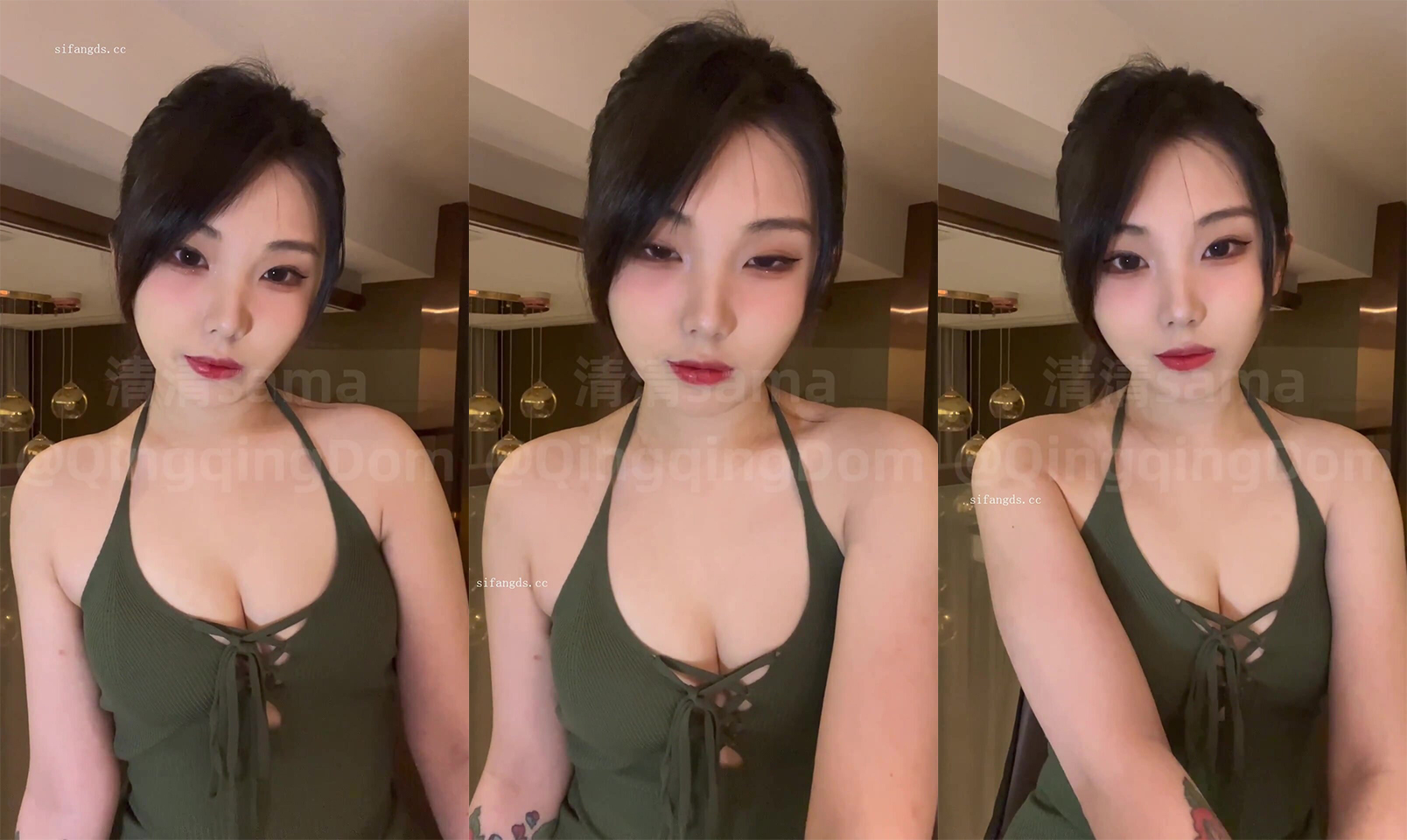 The original routine of the heroine [Qingqing Sama Queen] plot control,  staring, shooting, masturbating and humiliating (11)