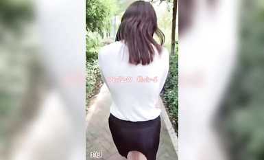 专约极品大神『橘sir-S』人妻穿着透明短裙，真空塞着肛塞勾引公园长凳上的小哥！