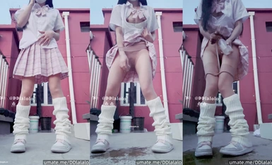 The latest September curiosity! The ceiling level of loli style, Internet celebrity who takes the heavy taste route [Dandian] Twitter benefits ①, props Ziwei, playing with feces, anus and anus, can't bear to look at it (10)