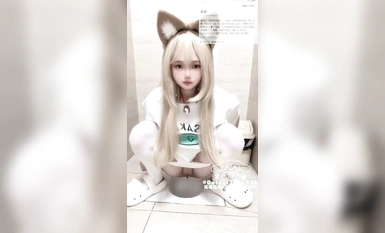 Ang magkaibang maliit na asong babae ay nagpapakita ng kanyang mukha at "pipi" sa labas. Nakalabas at umiihi sa ligaw para sa pagsasanay, ang saya ay tense at kapana-panabik [Part 1] (2)