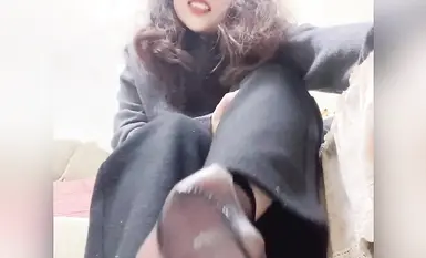 A collection of good-looking silk-footed lady@豆满月 insulting and extracting her essence (2)