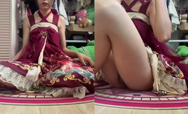 Gadis muda Lolita Welfare [Maimai Crispy Chicken] episod pertama, 90 minit edisi pengumpul peminat, harimau putih, melancap prop, pancutan lembut (6)