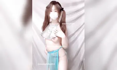 Twin Ponytails White Tiger Welfare Ji@Love Dancing Lamb Naked Dance (1)