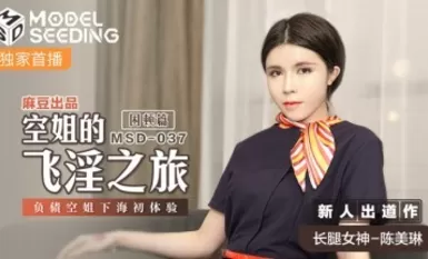 Madou AV MSD MSD037 Ang gulo ng flight attendant, ang bagong aktres na si Chen Meilin