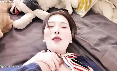 [External site blogger - Little Wildcat (Kiki2025)] Internet celebrity goddess, customized plot, unprotected sex and creampie for the stewardess!