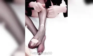 The best-looking girl "Xiao Qingming" customized sling black silk