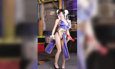 咬一口兔娘ovo『街霸-春丽』桃花旗袍