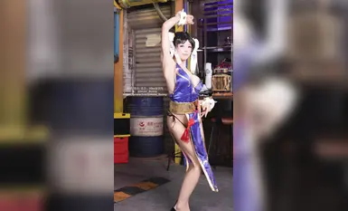 Bite a Bunny Ovo "Street Fighter - Chun Li" Peach Blossom Cheongsam