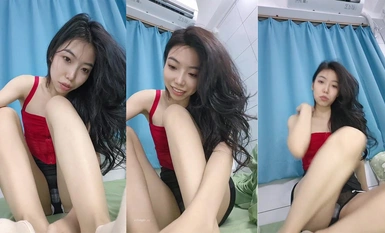 [시시] 대조적인 년_검은 스타킹, 하이힐, 난폭하게 삽입된 소품, 흘러나오는 흰 즙, 그리고 눈을 굴리는 것! _4