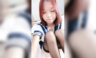 A beautiful young girl with a pink pussy and sparse pubic hair is fucked without a condom and screams lewdly (7)